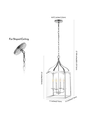 Ruth 4-light Traditional Classic Lantern Led Pendant