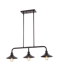 Cade 3-Light Metal Farmhouse Industrial Led Pendant
