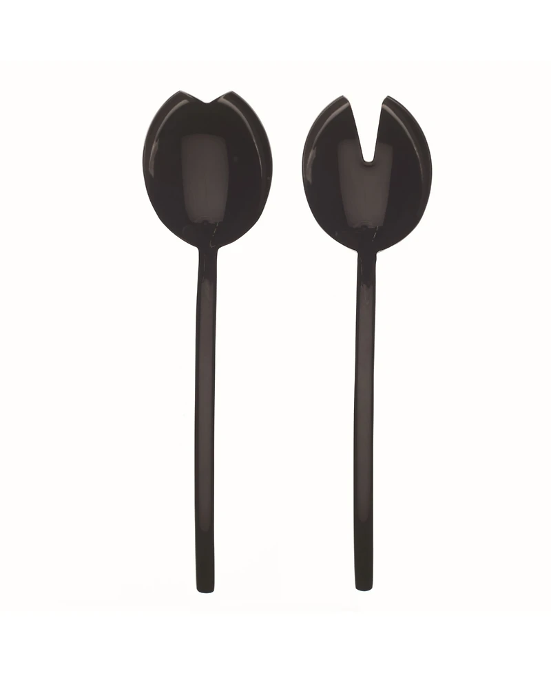 Due Oro Nero Salad Servers Set, 2 Piece