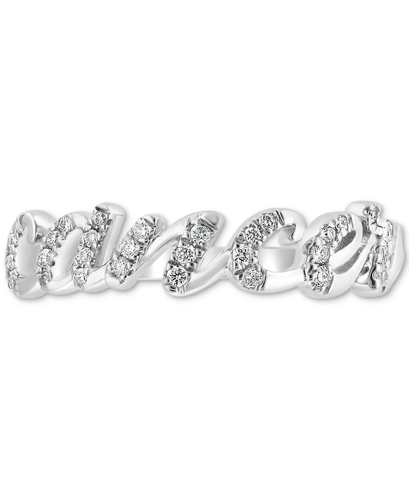 Effy Diamond Zodiac Cancer Ring (1/10 ct. t.w.) in Sterling Silver
