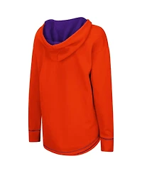 Women's Orange Clemson Tigers Tunic Pullover Hoodie