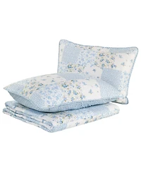 Laura Ashley Kenna Cotton Reversible -Pc. Quilt Set