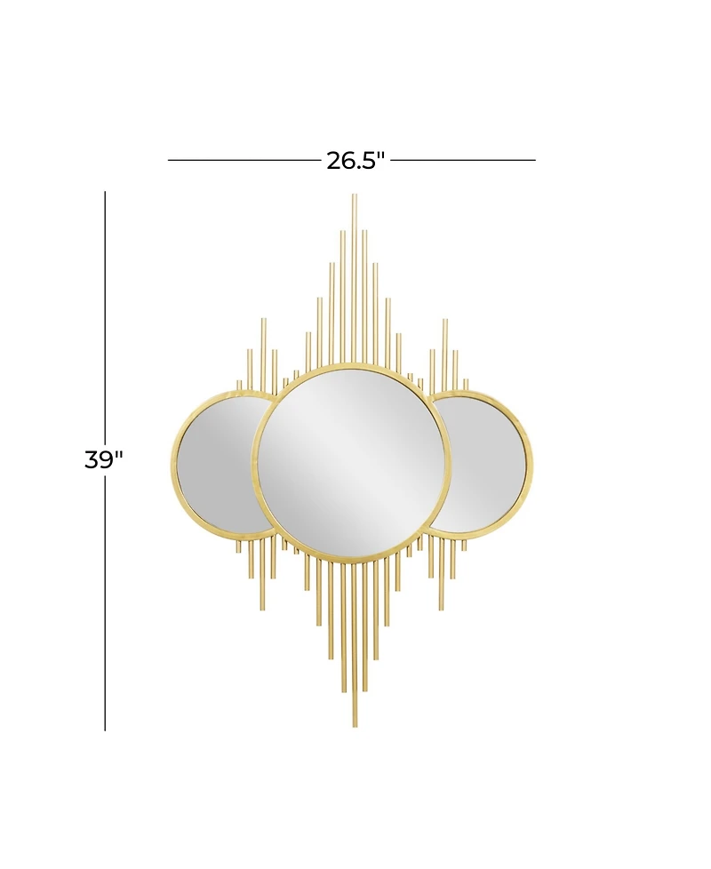 CosmoLiving by Cosmopolitan Metal Contemporary Wall Mirror, 39" x 27"