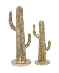 Eclectic Cactus Sculpture, Set of 2