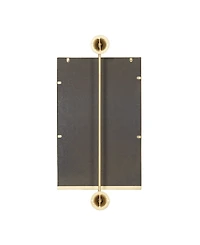 Wood Contemporary Wall Mirror, 28" x 14"