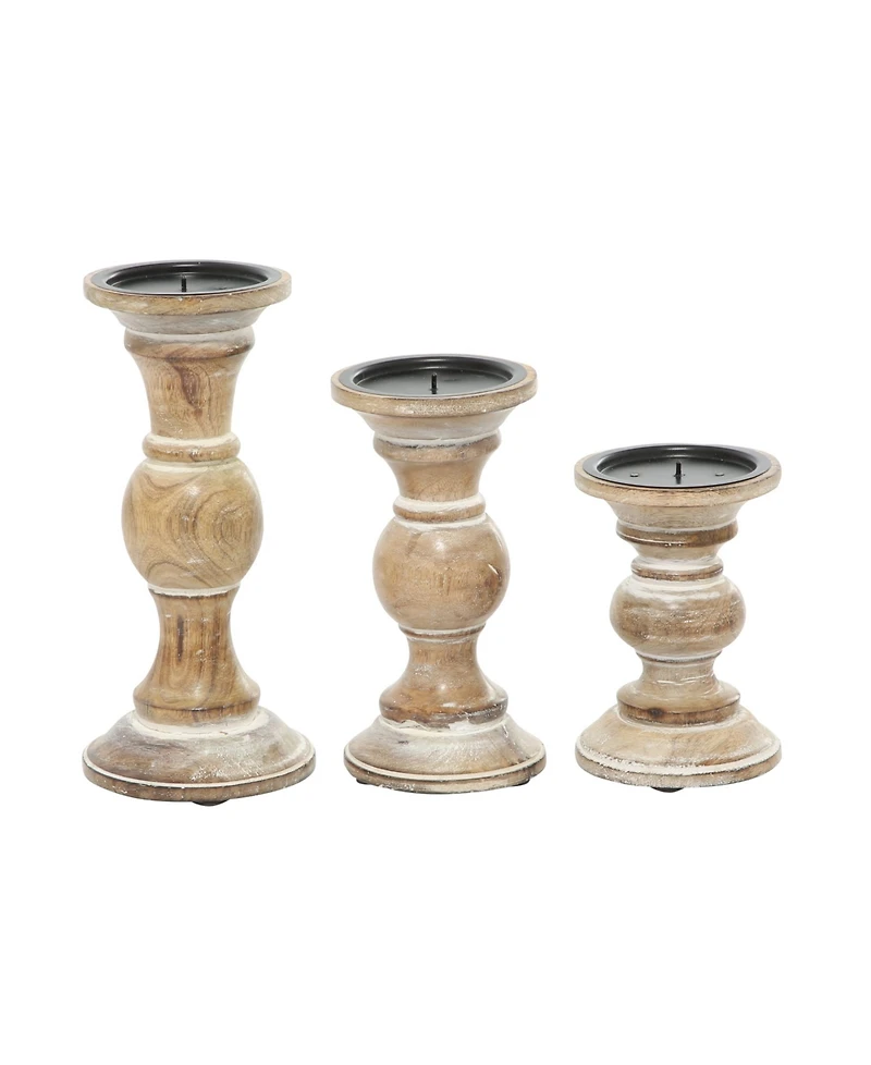 Country Cottage Candle Holder, Set of 3