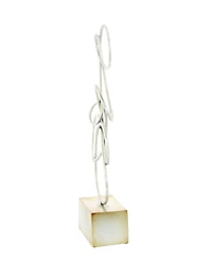 Metal Contemporary Abstract Sculpture, 22" x 10"