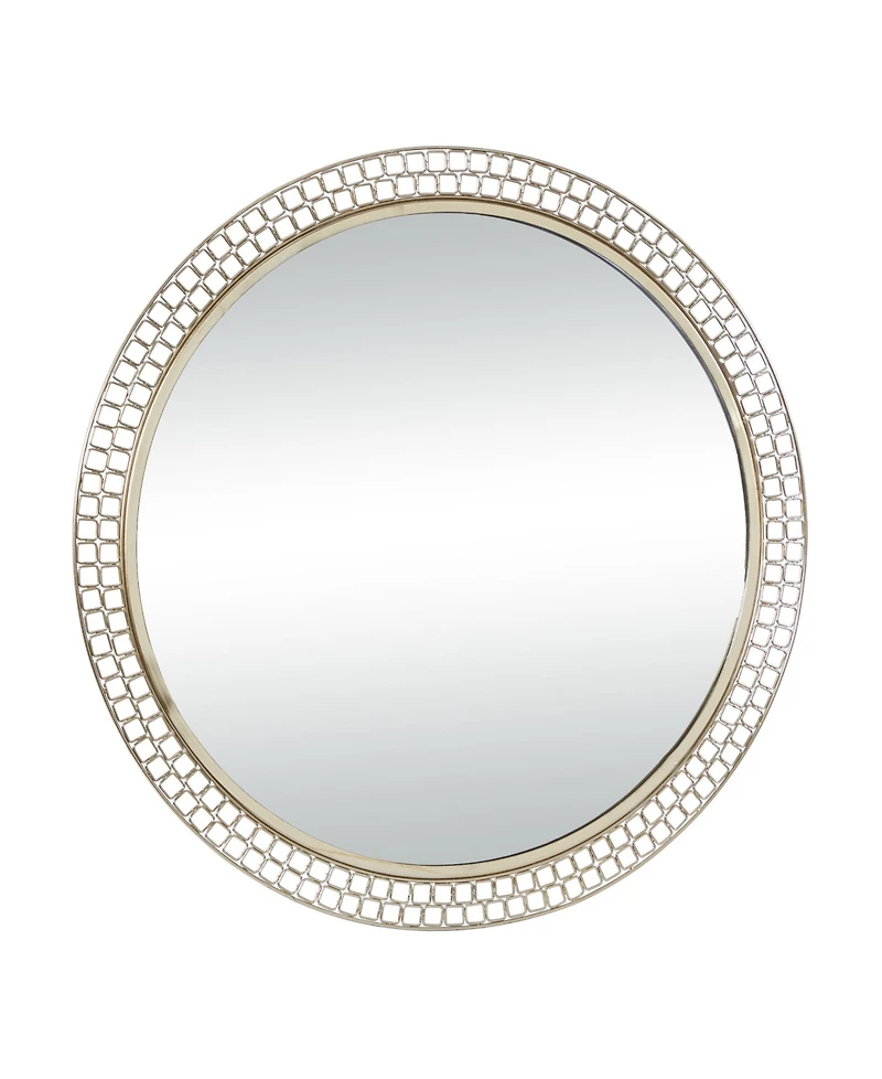 Metal Contemporary Wall Mirror, 37" x 37"