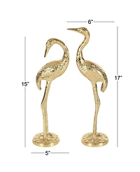 Coastal Flamingo Sculpture, Set of 2