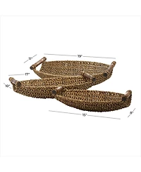 Metal Coastal Storage Basket, Set of 3