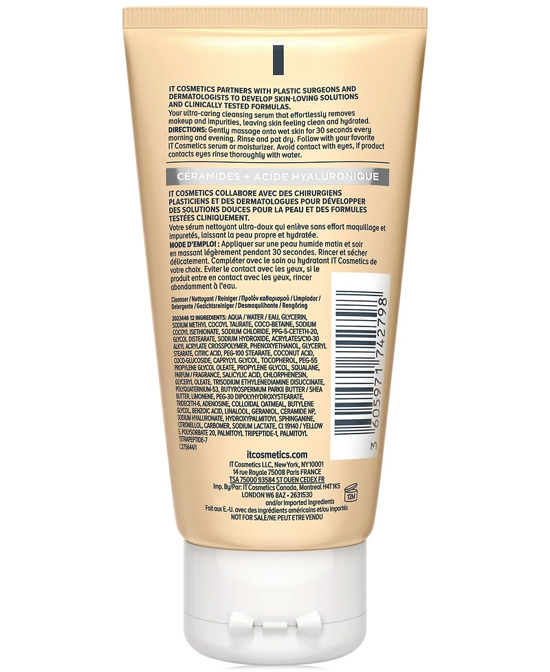 It Cosmetics Travel Size Confidence in a Cleanser Hydrating Face Wash, 1 fl.oz