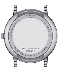Tissot Men's Carson Premium Gent Moonphase Stainless Steel Bracelet Watch 40mm