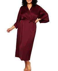 Plus Size Tania Elegant Satin Lux Robe