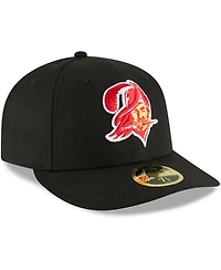 Men's Black Tampa Bay Buccaneers Omaha Throwback Low Profile 59FIFTY Fitted Hat