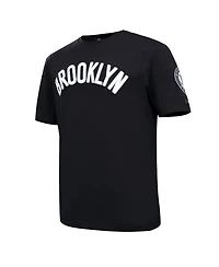 Men's Black Brooklyn Nets Chenille T-shirt