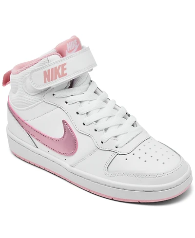 Nike Big Girls Court Borough Mid 2 Casual Sneakers from Finish Line