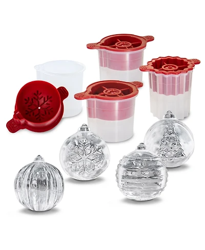 Christmas Ornament Ice Molds Set, 4 Piece