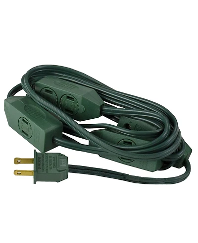 9' Indoor Extension Power Cord with 9-Outlets and Foot Switch