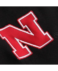 Women's Stadium Athletic Black Nebraska Huskers Arched Name Full-Zip Hoodie