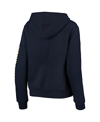 Women's Navy Michigan Wolverines Loud and Proud Pullover Hoodie