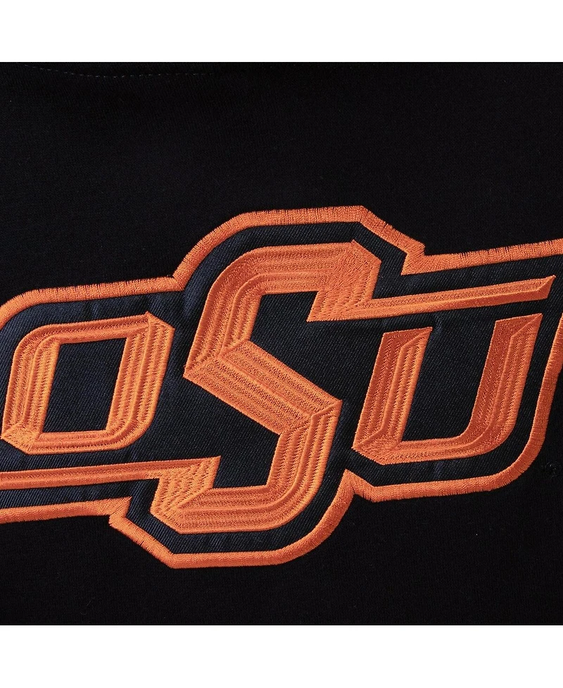 Big Boys Black Oklahoma State Cowboys Logo Pullover Hoodie