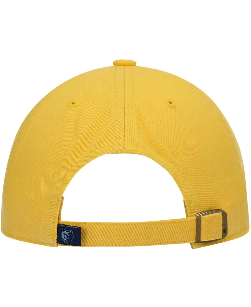 Men's Gold Memphis Grizzlies Team Clean Up Adjustable Hat