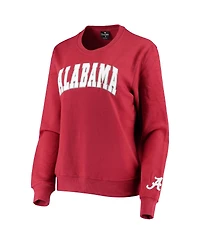 Women's Crimson Alabama Tide Campanile Pullover Sweatshirt