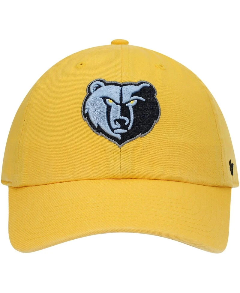 Men's Gold Memphis Grizzlies Team Clean Up Adjustable Hat