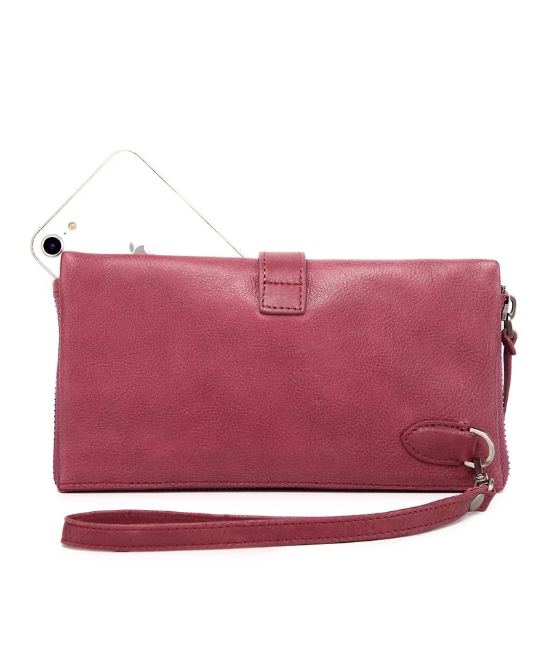 Old Trend Women's Genuine Leather Snapper Clutch