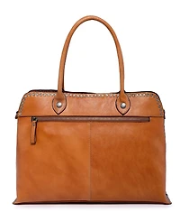 Old Trend Women's Genuine Leather Soul Stud Satchel Bag