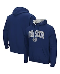 Colosseum Men's Utah State Aggies Arch and Logo Pullover Hoodie
