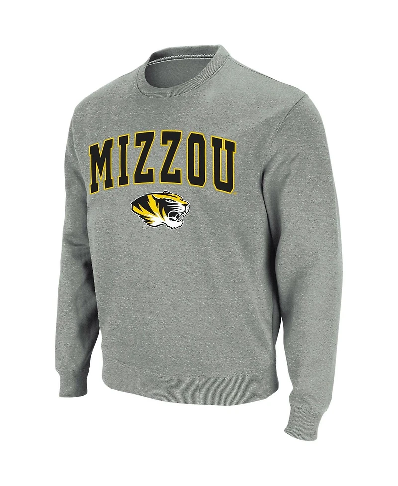 Colosseum Men's Missouri Tigers Arch & Logo Crew Neck Sweatshirt