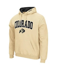 Men's Colosseum Gold Colorado Buffaloes Arch and Logo 3.0 Pullover Hoodie