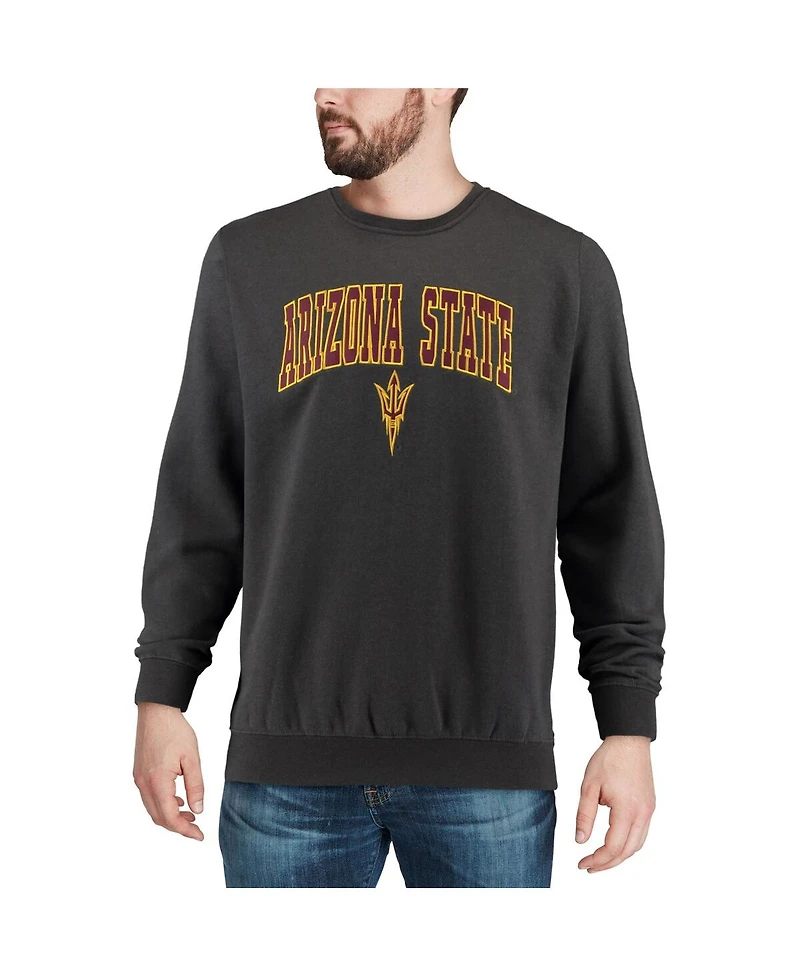 Colosseum Men's Arizona State Sun Devils Arch & Logo Pullover Sweatshirt