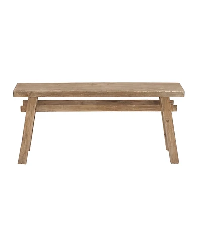 Mahogany Rustic Bench