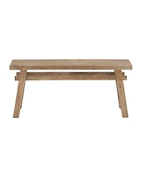 Mahogany Rustic Bench