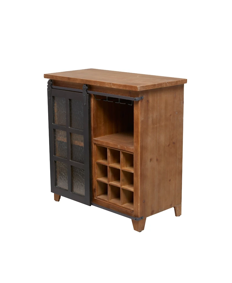 Fir Industrial Standing Wine Rack