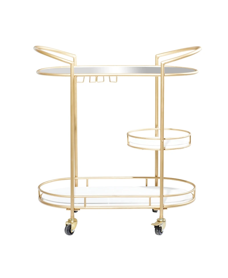 Metal Contemporary Bar Cart