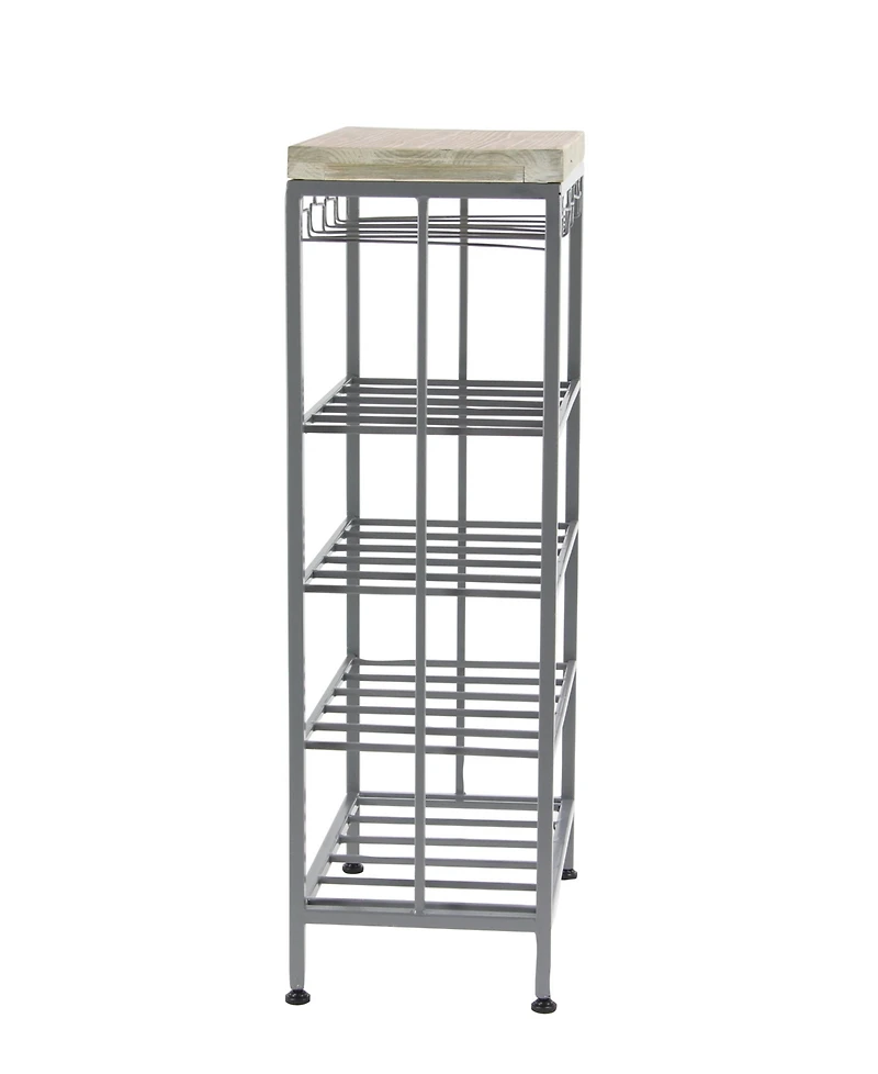 Contemporary Metal Wine Storage