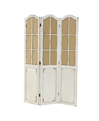 Wood Farmhouse Room Divider Screen