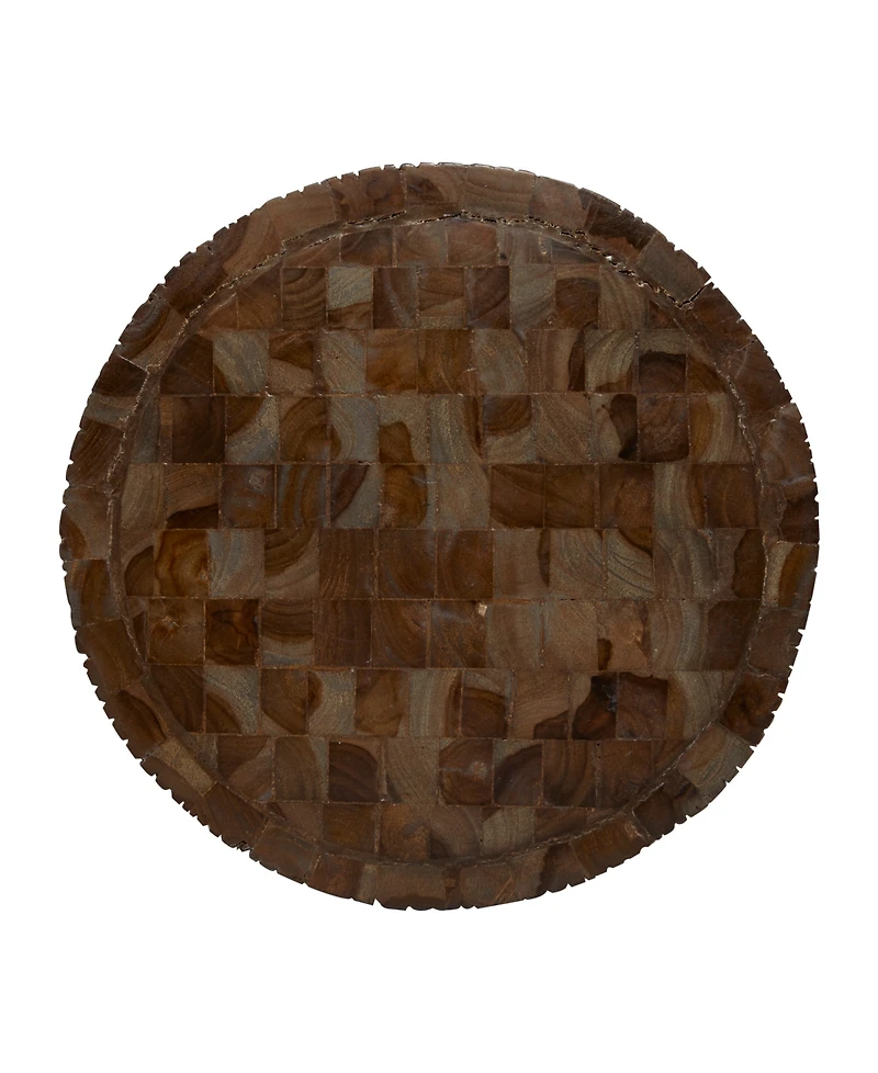 Teak Wood Contemporary Stool