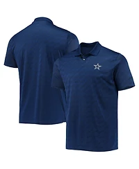 Men's Nike Golf Navy Dallas Cowboys Jacquard Wing Performance Polo Shirt