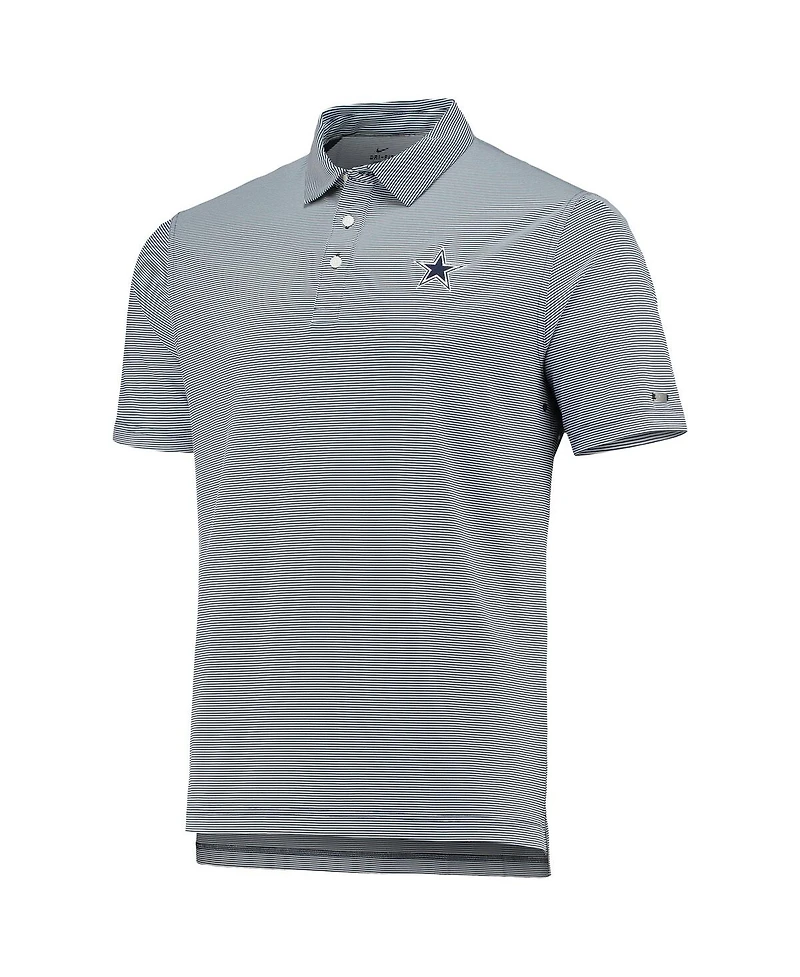 Men's Nike Golf Navy Dallas Cowboys Player Control Stripe Performance Polo Shirt
