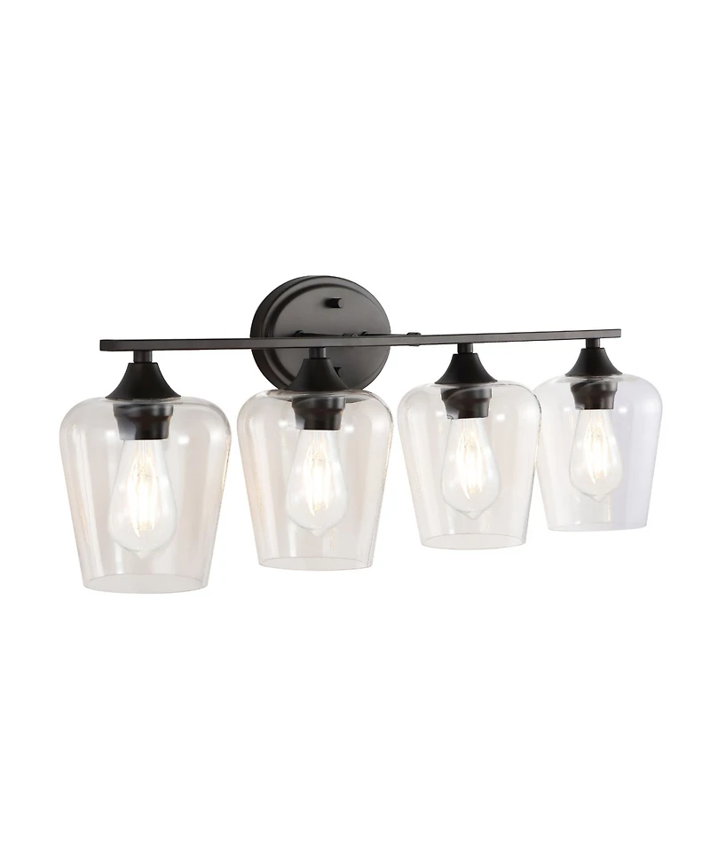 Jonathan Y Jayne 4-Light Cottage Rustic Led Vanity Light