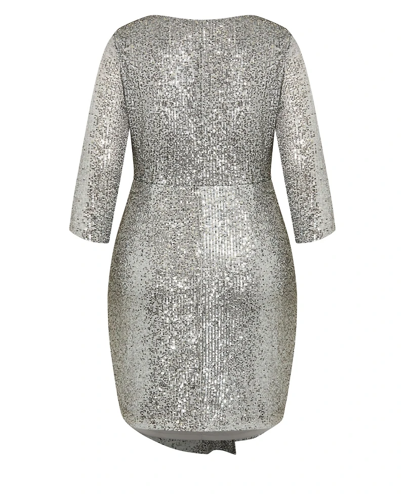 City Chic Plus Razzle Dress
