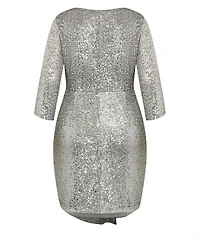 City Chic Plus Razzle Dress