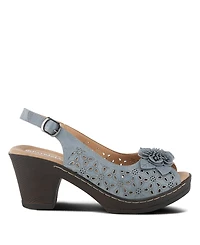 Patrizia Women's Doriday Floral Slingback Peep-Toe Sandals