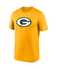 Men's Nike Gold Green Bay Packers Logo Essential Legend Performance T-shirt