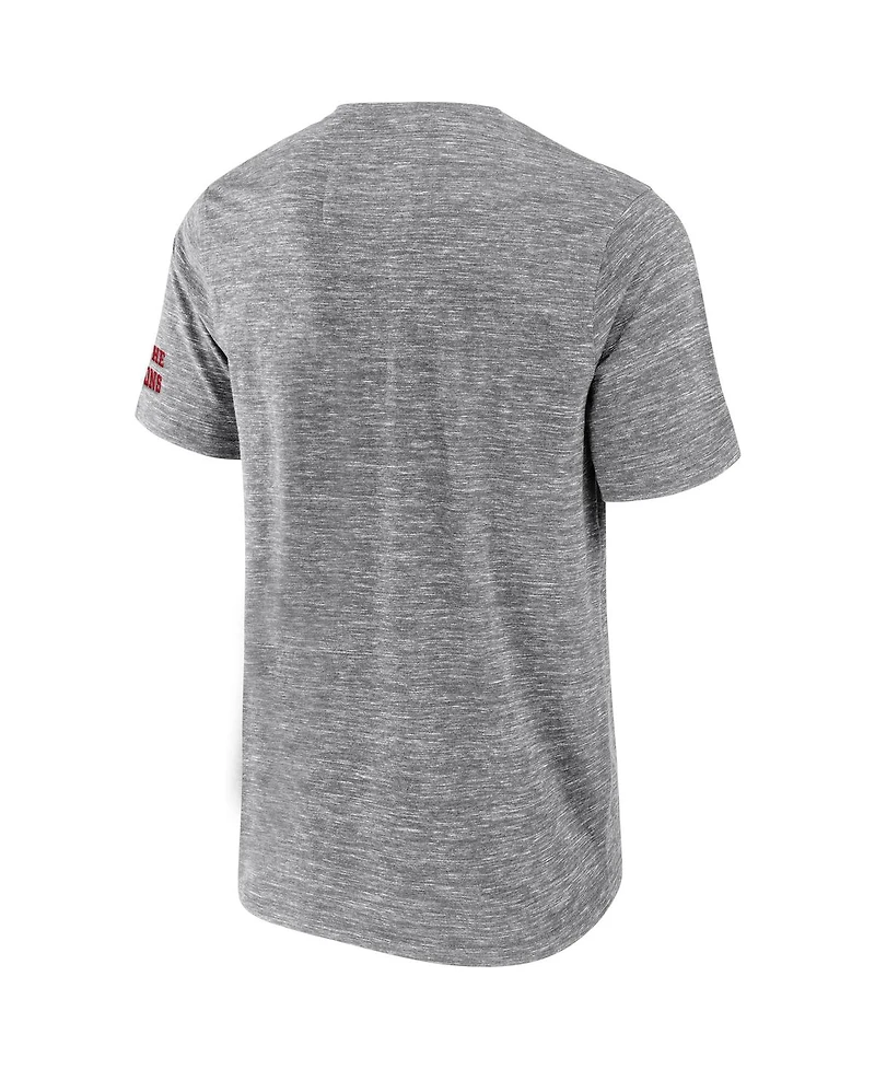 Men's Nfl x Darius Rucker Collection by Fanatics Heather Gray Tampa Bay Buccaneers Slub Henley T-shirt
