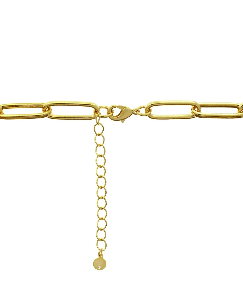 And Now This 18''+ 2" extender Gold Plated or Silver Plated Oval Link Necklace